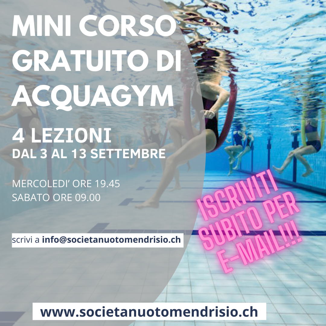 GRATUITO AcquaGym settembre 2025